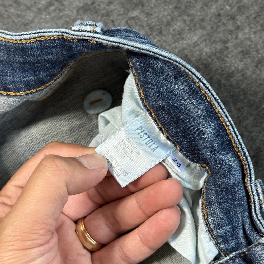 Pistola Women Skinny Jeans Size 26 Medium Wash Distressed Raw Hem P6730MTW-NFR - Picture 5 of 11